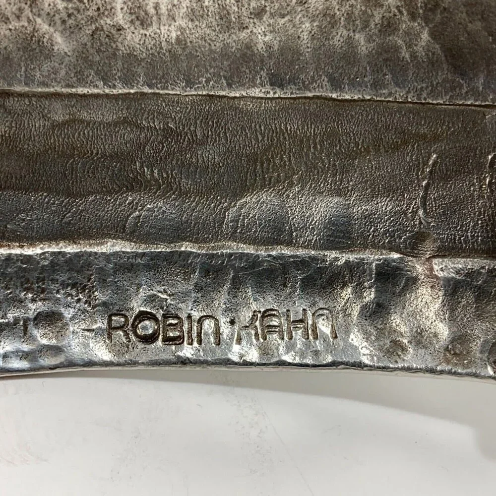 Belt Buckle Women's‎ Stamped Arrow Shape Modern Art-Deco Victorian Robin Kahn